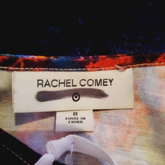 Rachel Comey Target Dark Moody Floral Print Puff Sleeve Midi Long Sleeve Dress - Picture 9 of 10